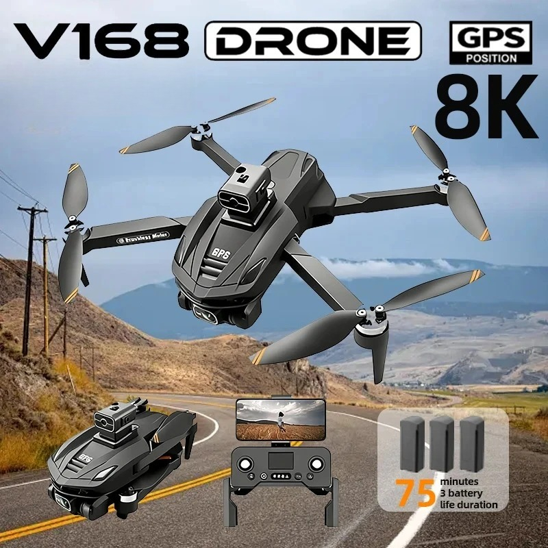 Diy Drone Electronics - Original V168 GPS Drone Professional 8K