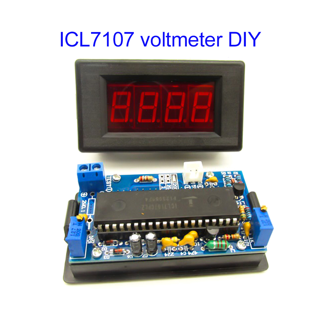 Diy Electronics For Kids - ICL7107 Voltmeter DIY Kit Parts DC