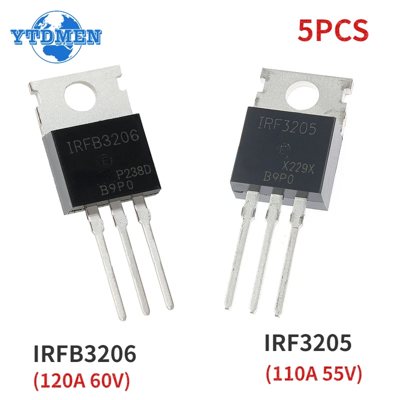 Mosfet Transistor Set - 5PCS IR Mosfet Transistor IRF3205 IRFB3206