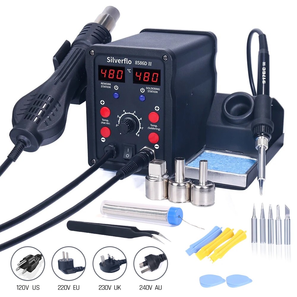 Silverflo 8586D Soldering Stat - đánh giá và giá Smd Solder Paste