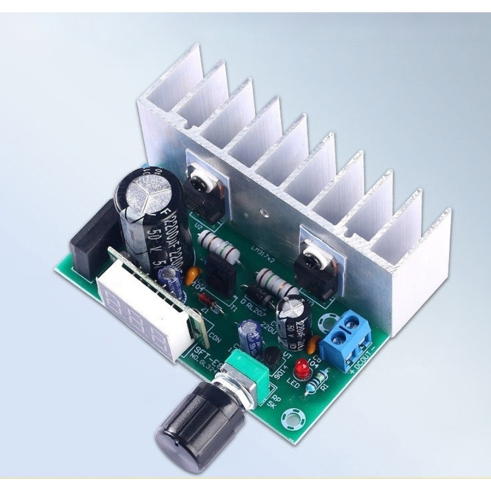 Dual LM317 Parallel Adjustable - đánh giá và giá Lm317 Voltage Regulator