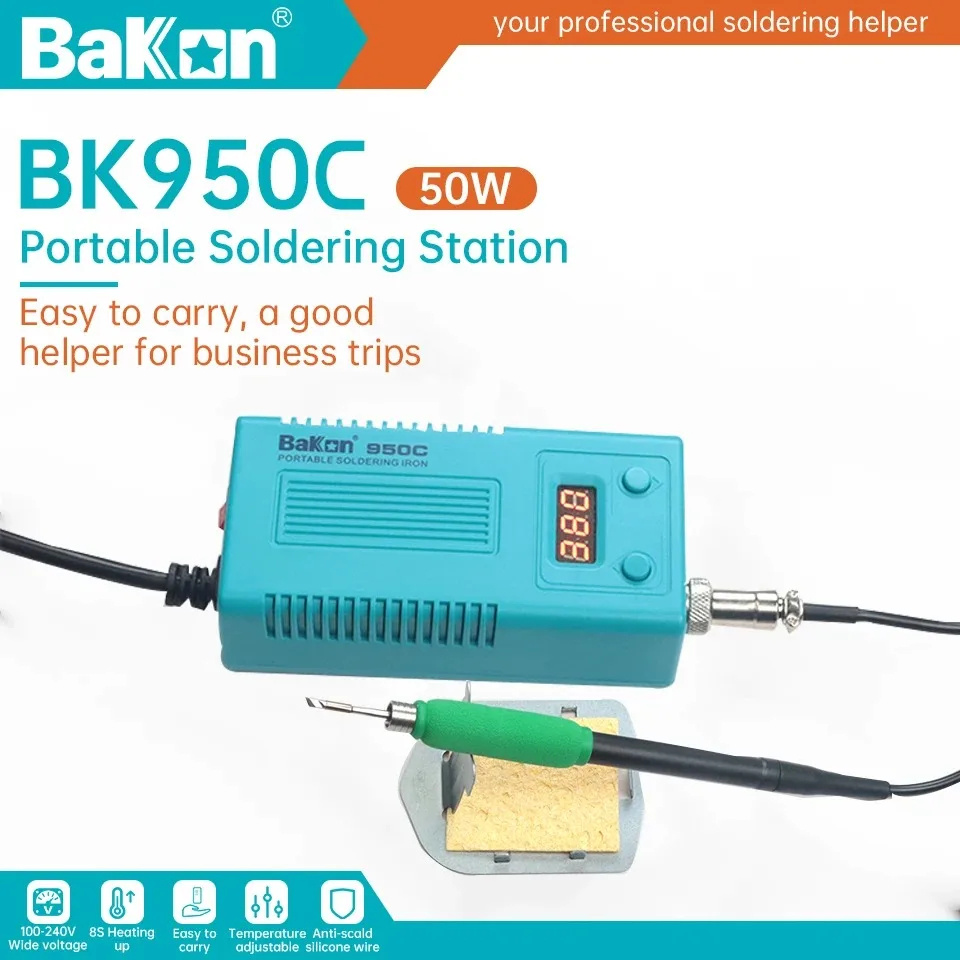 Bakon BK950C Portable Solderin - đánh giá và giá Diy Electronics Repair Kit
