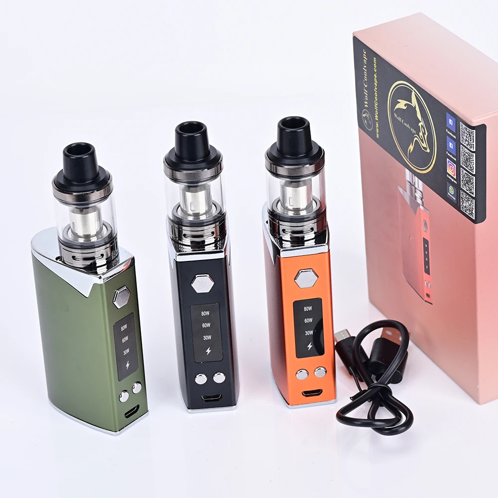 Wolfcoolvape 80W E-Cigarette S - đánh giá và giá Diy Vape Electronics