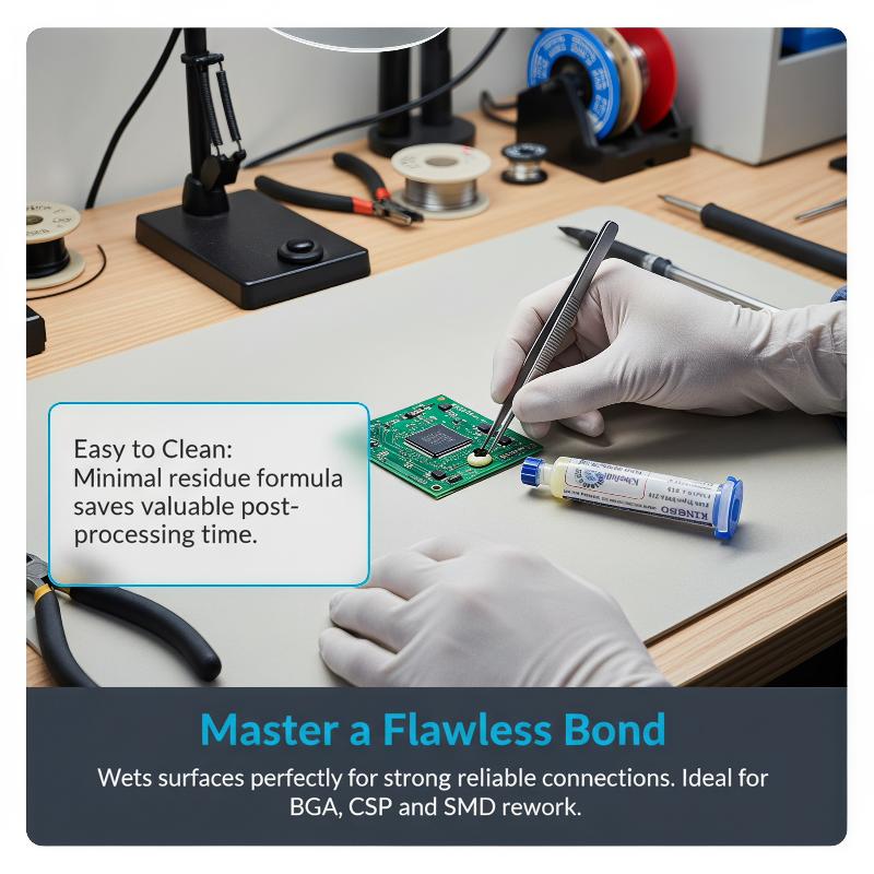 No-Clean RMA-218 Soldering Flu - đánh giá và giá Diy Electronics Flux