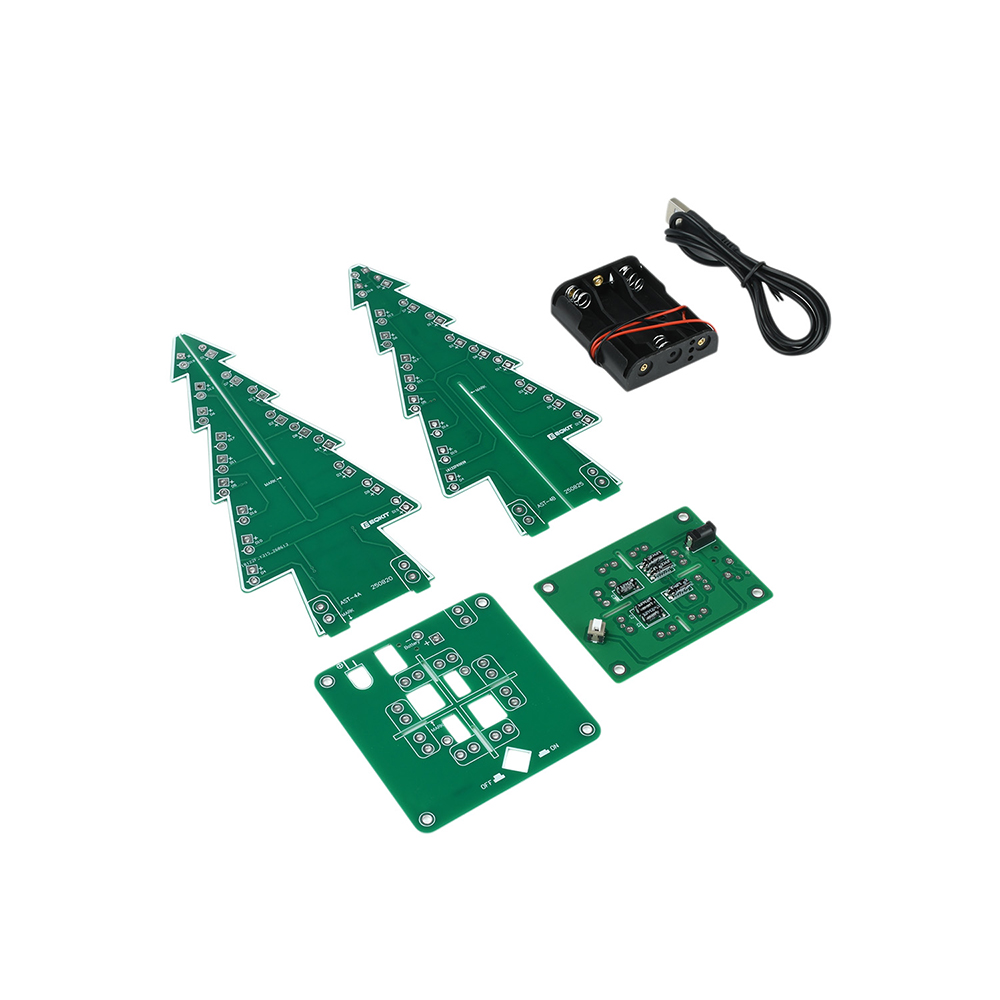 DIY 3D Christmas Tree Solderin - đánh giá và giá Diy Electronics For Kids