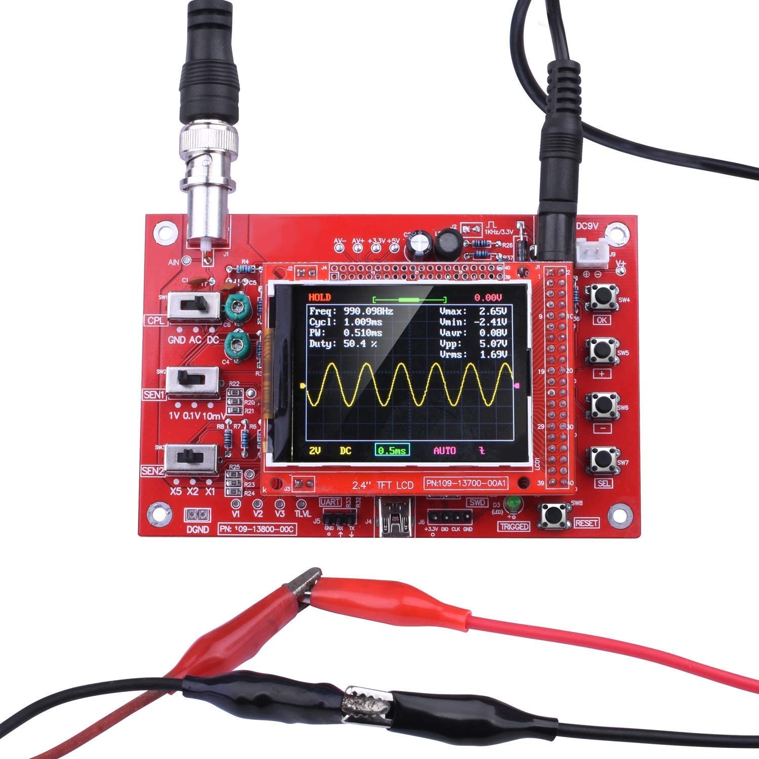 DSO138 Digital Oscilloscope DI - đánh giá và giá Diy Electronics For Kids
