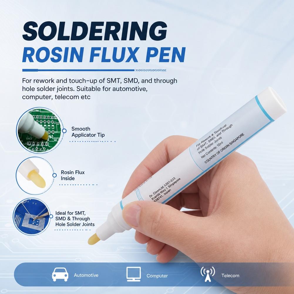 951 No‑Clean Rosin Flux Pen 10 - đánh giá và giá Diy Electronics Flux