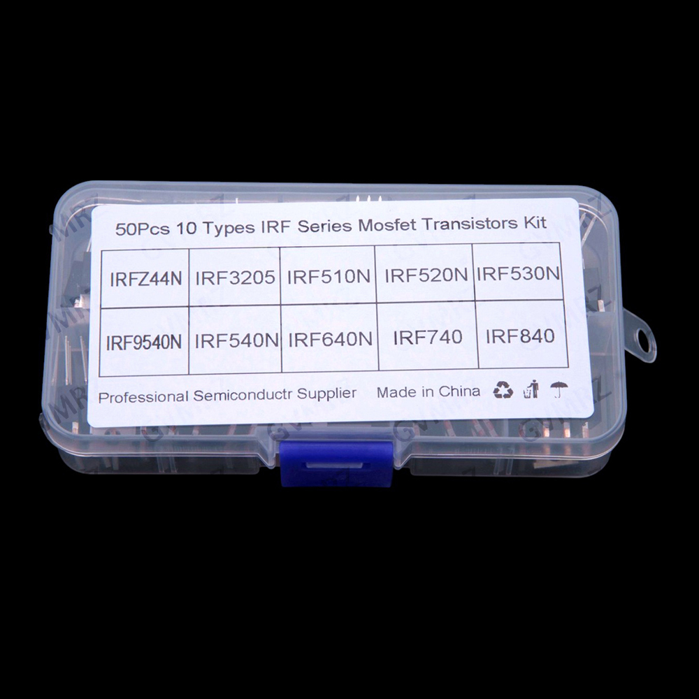 10 Values ​​50 PCS IRF510 IRF5 - đánh giá và giá Mosfet Transistor Set