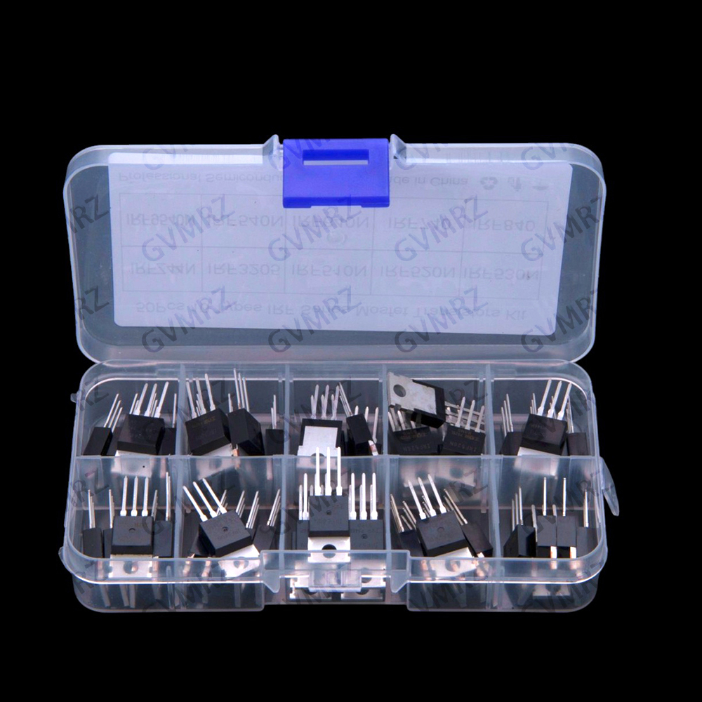 10 Values ​​50 PCS IRF510 IRF5 - đánh giá và giá Mosfet Transistor Set