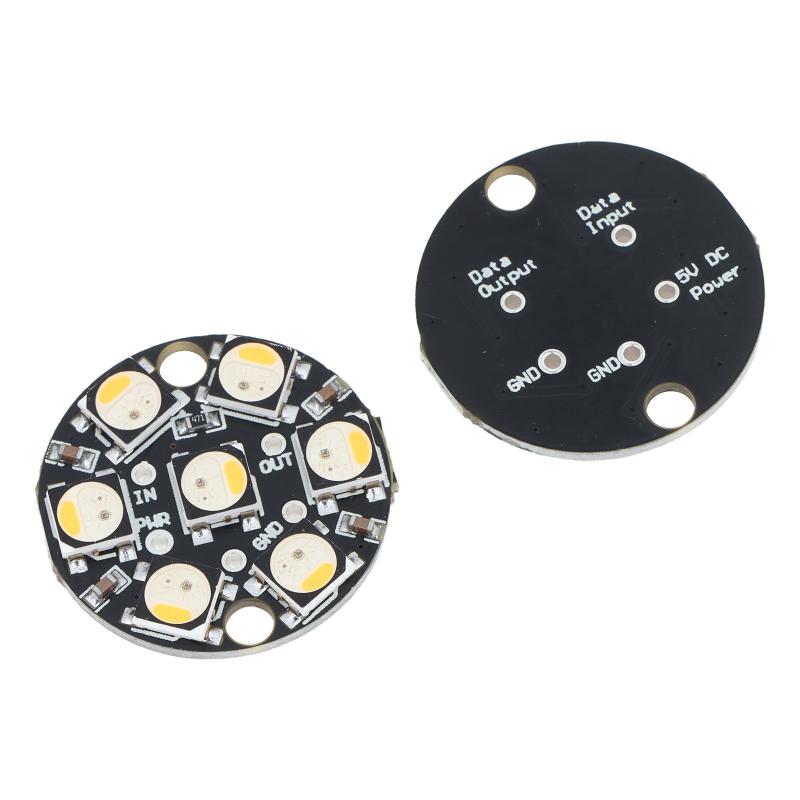 WS2812 7Bit Round LED Circuit  - đánh giá và giá Useful Diy Electronics Projects