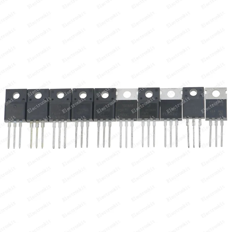 50Pcs 10Values TO-220 Mosfet F - đánh giá và giá Mosfet Transistor Set
