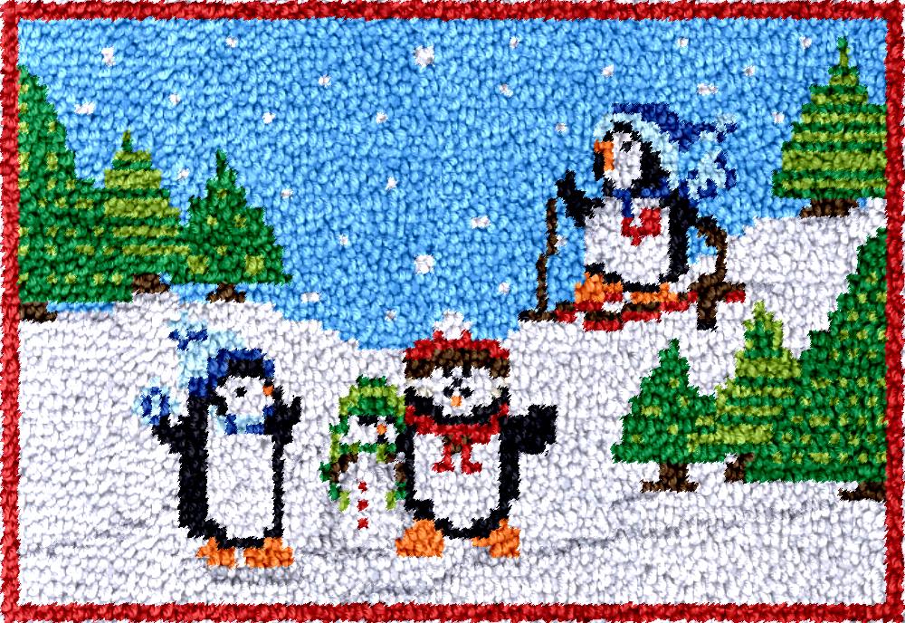 penguins Latch Hook Rug Kits w - đánh giá và giá Diy Electronics For Kids