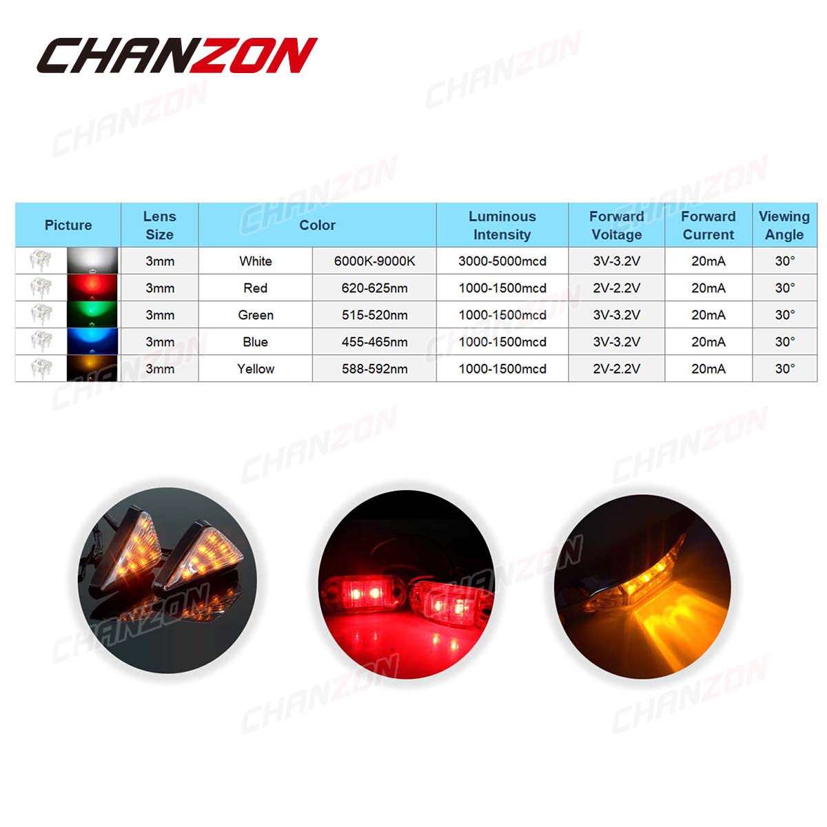 100Pcs 3Mm LED Piranha Đèn LED - đánh giá và giá Diy Electronics Flux
