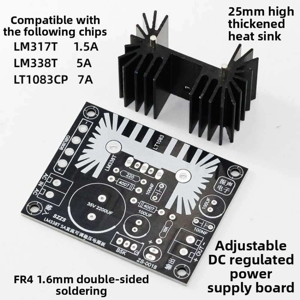 Adjustable DC Linear Regulated - đánh giá và giá Lm317 Voltage Regulator